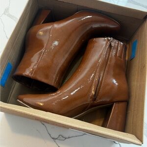Size 7 brown booties by Sugar